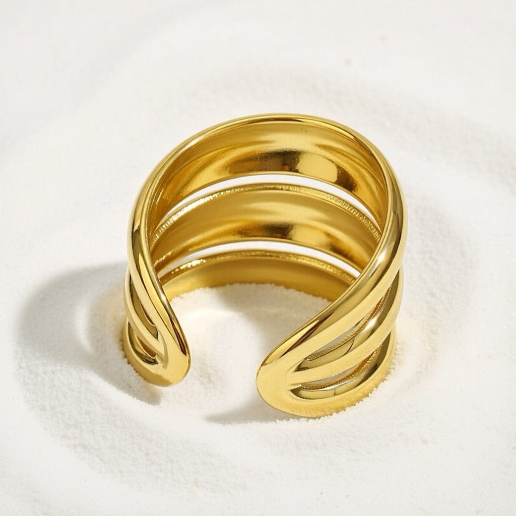 Ava ~ Gold Statement Ring image 3