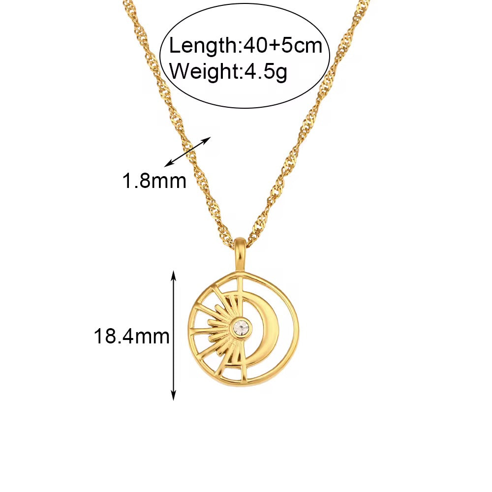 Paris ~ Sun & Moon necklace image 7