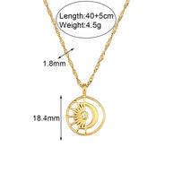 Paris ~ Sun & Moon necklace image 7