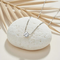 Henrietta ~ Silver CZ stone necklace image 2