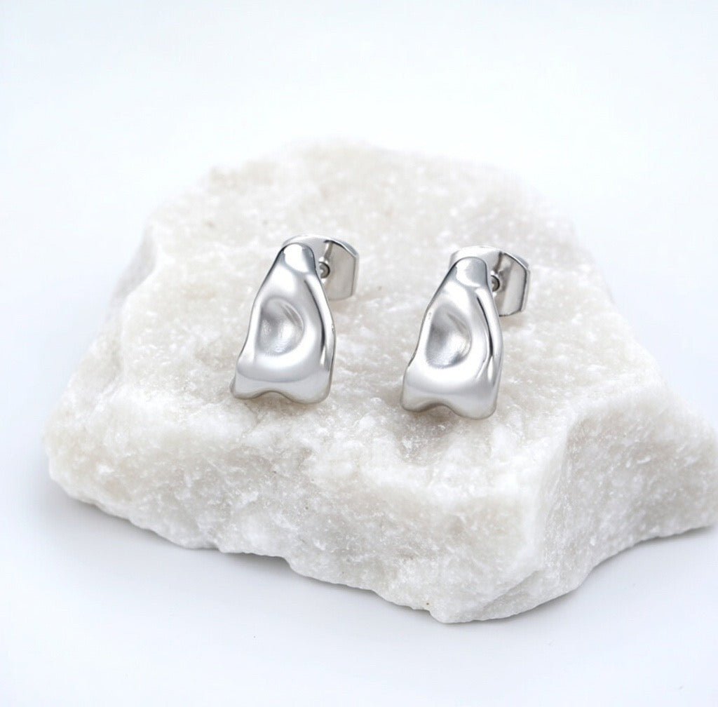Brielle ~ Silver dainty earrings image 4