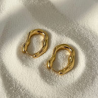 Izzy ~ Modern hoop Earrings image 4
