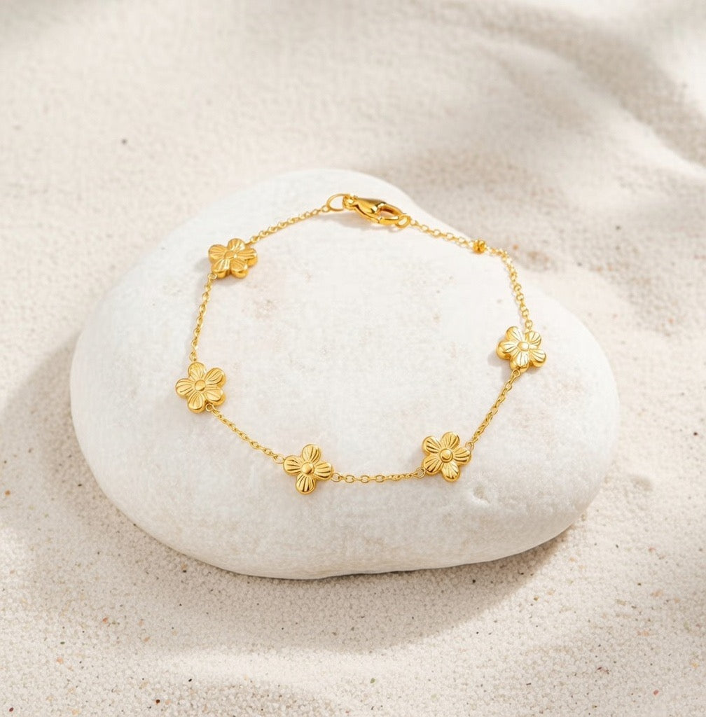 Isla ~ Flower Bracelet image 4