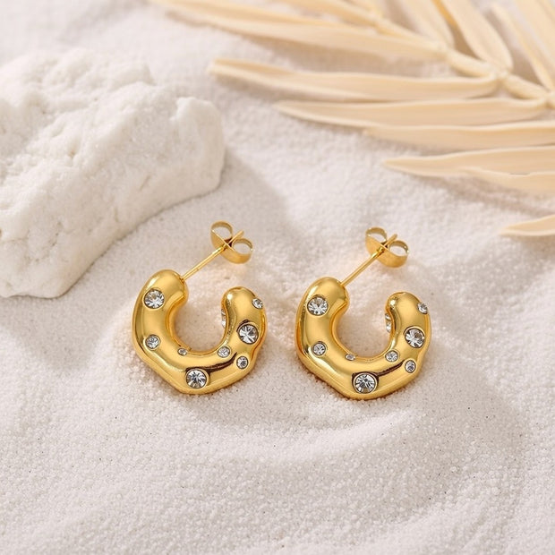 Jayde ~ Half hoop earrings image 1