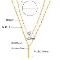 Amara ~ double chain necklace image 6