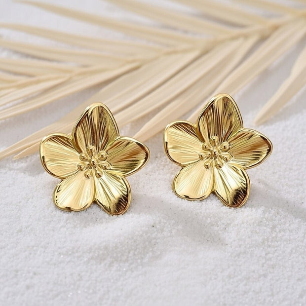 Ellie ~ Island flower earrings image 1
