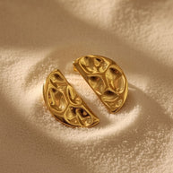 Erin ~ Statement hammered earrings image 4