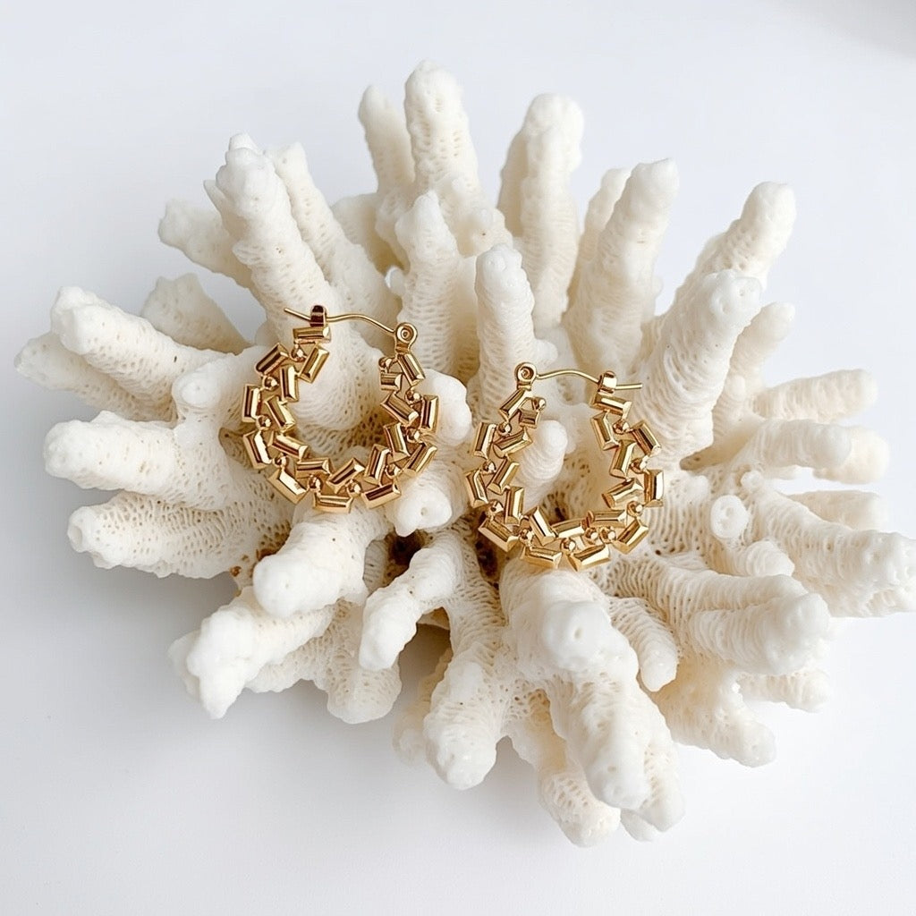 Bridie ~ Gold Hoops image 2