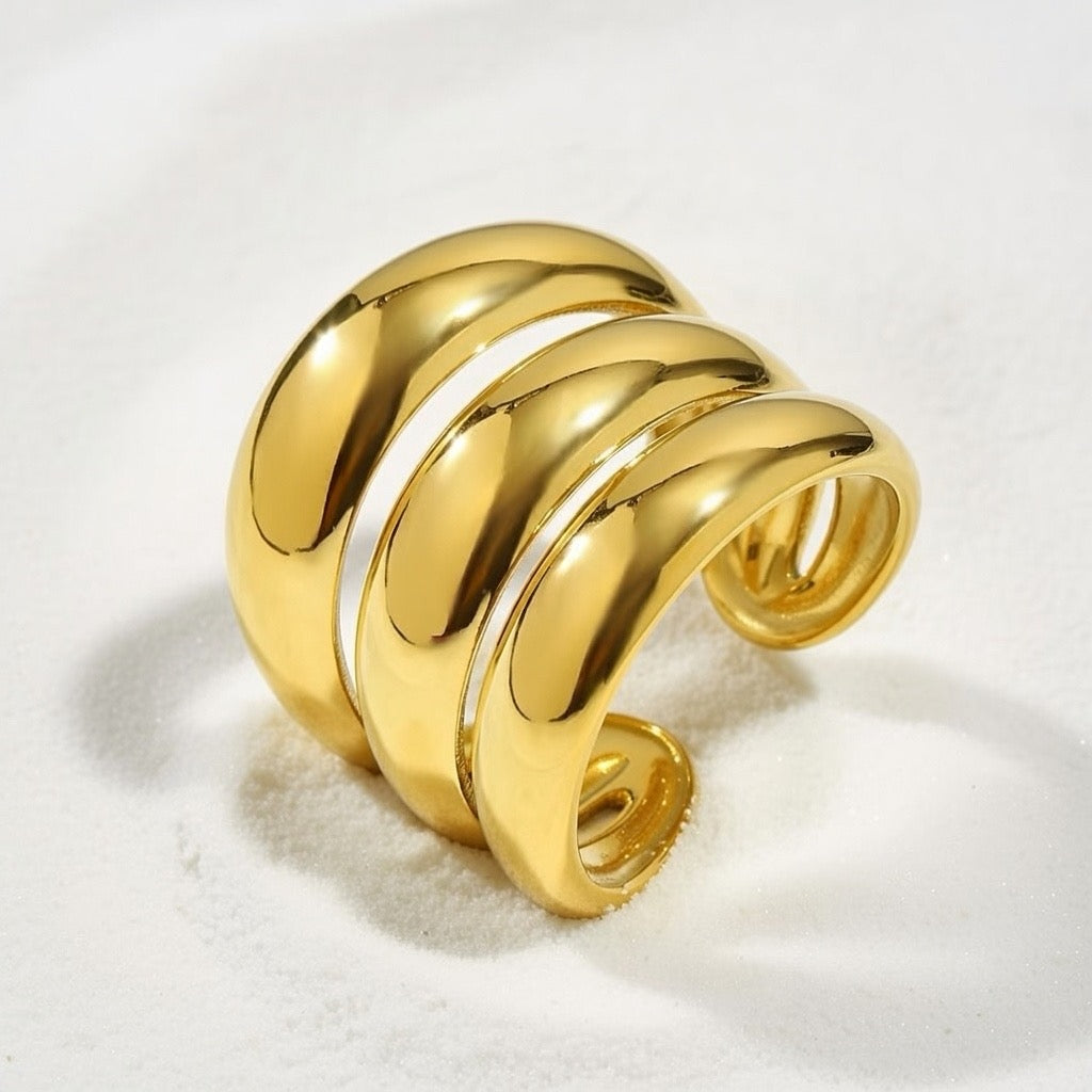 Ava ~ Gold Statement Ring image 5