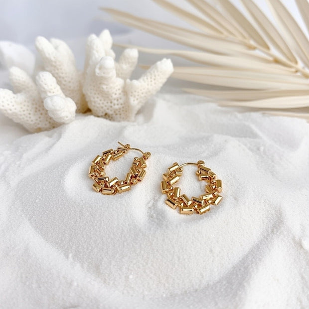 Bridie ~ Gold Hoops image 1