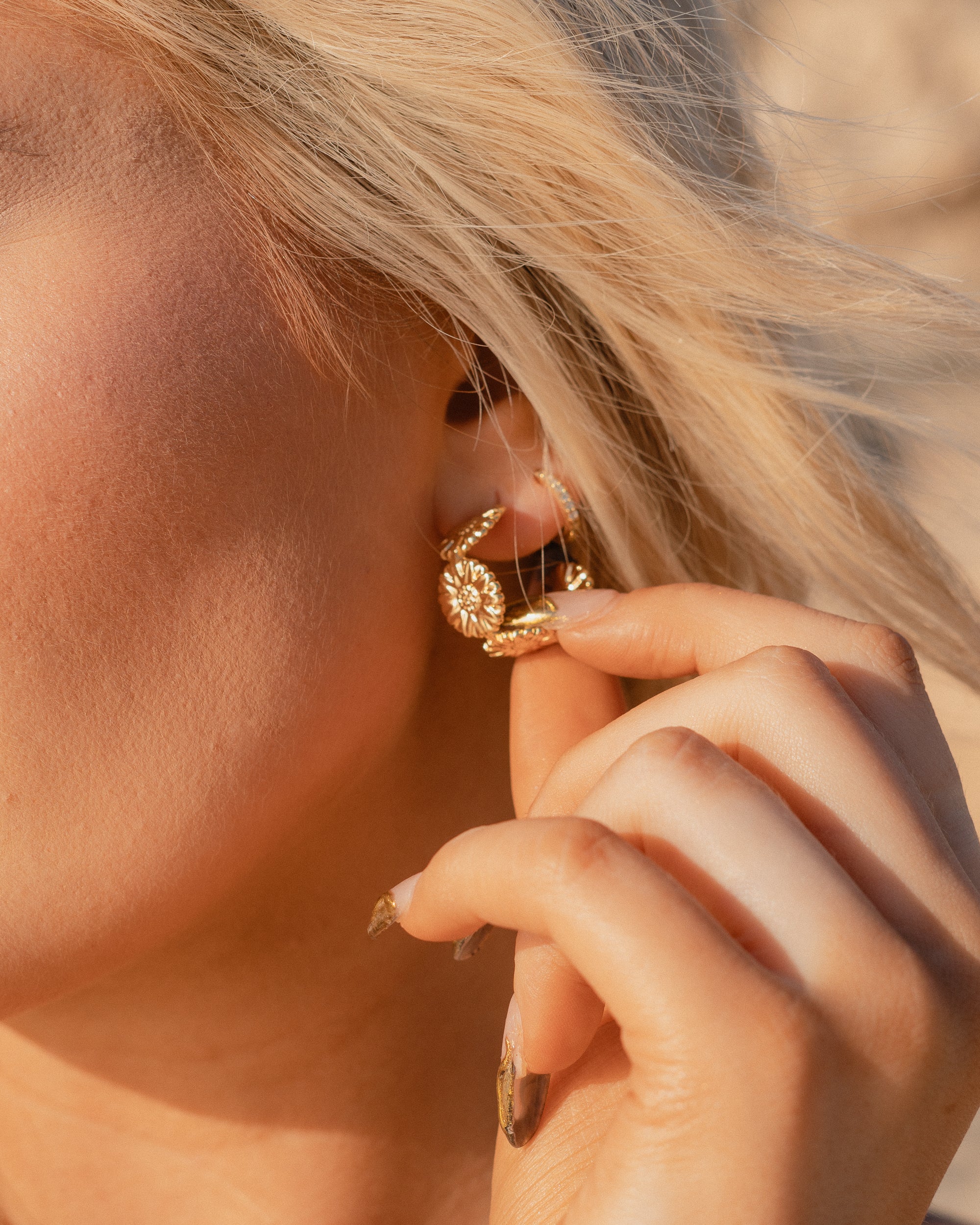 Tammy ~ sunflower earrings image 0