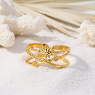 Thea ~ Adjustable Sun ring image 3