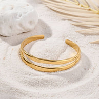 Aspen ~ Gold double bangle image 2
