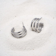Haven ~ Silver statement hoops image 6