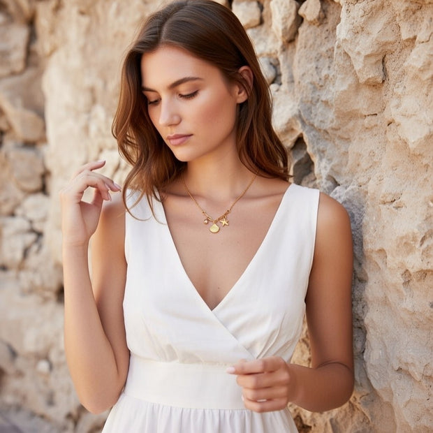 Chloe ~ Starfish and seashell necklace image 0