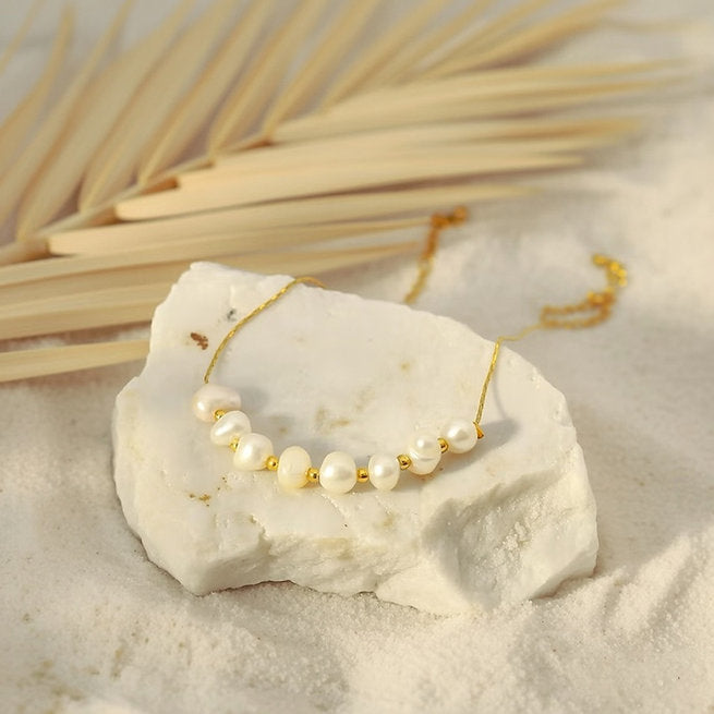 1 Diora ~ Dainty Freshwater pearl bracelet